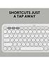  image of logitech-pebble-keys-2-k380s-multi-device-bluetooth-wireless-keyboard-slim-and-portable-off-white