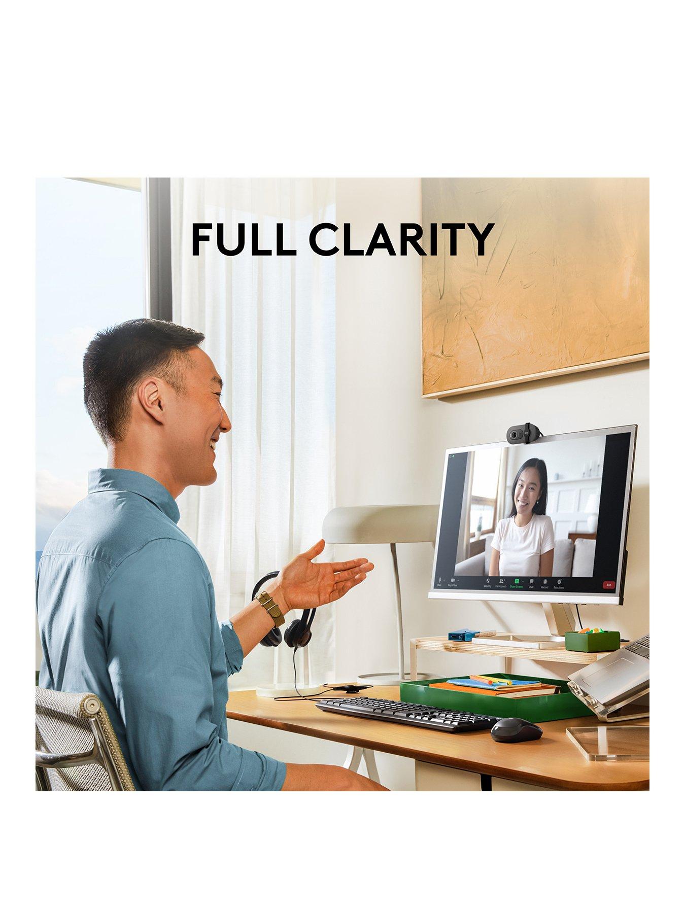 Image 2 of 7 of Logitech Brio 100 Webcam - Graphite
