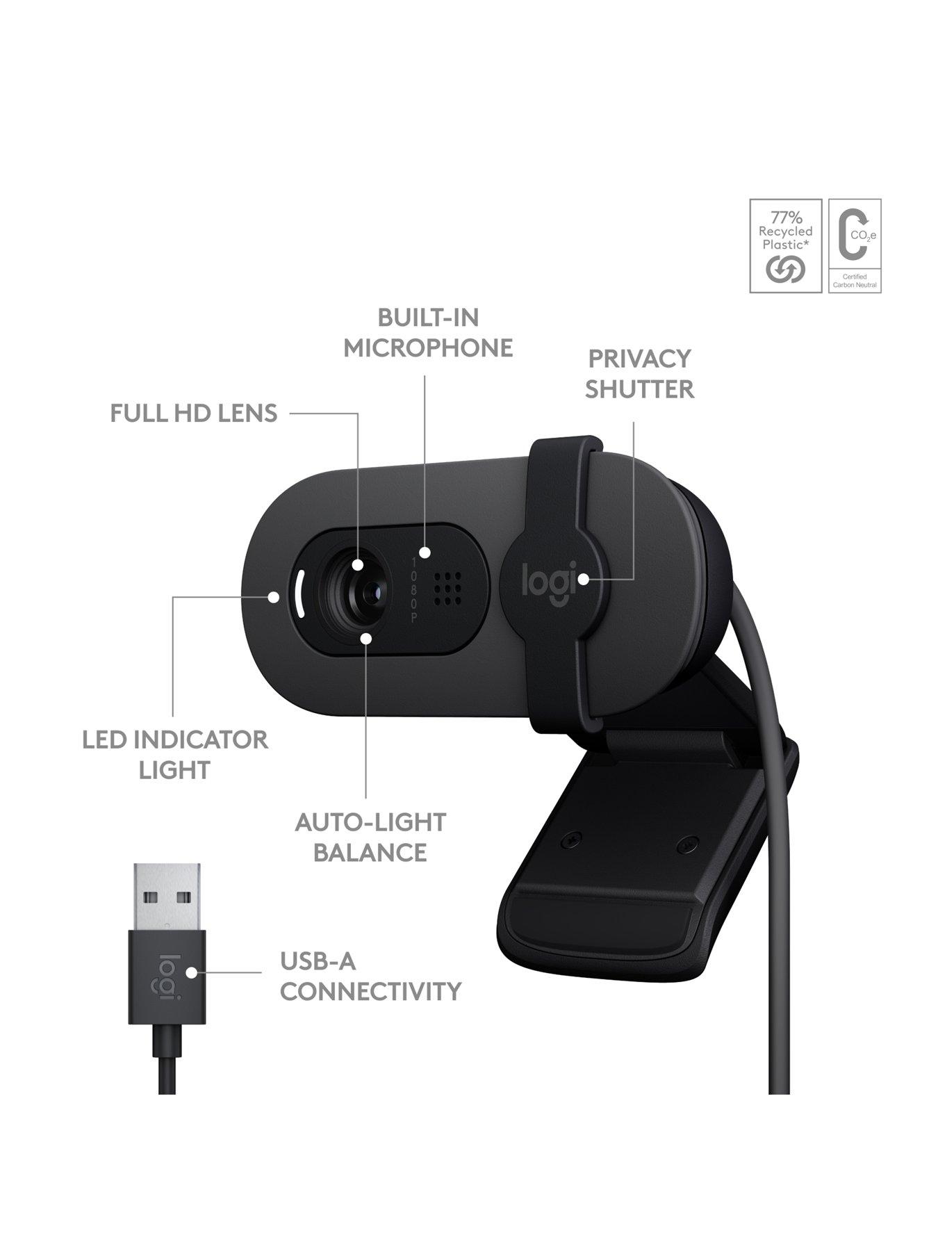 Image 6 of 7 of Logitech Brio 100 Webcam - Graphite