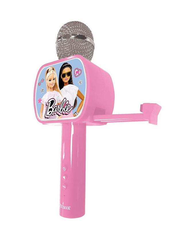 Image 4 of 7 of Barbie Karaoke Bluetooth Microphone with speaker, voice changer and retractable phone holder