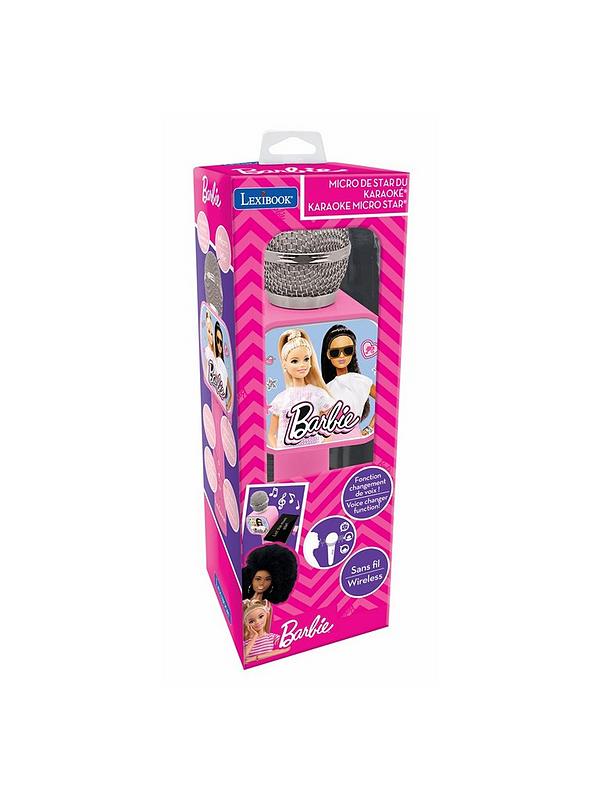 Image 7 of 7 of Barbie Karaoke Bluetooth Microphone with speaker, voice changer and retractable phone holder