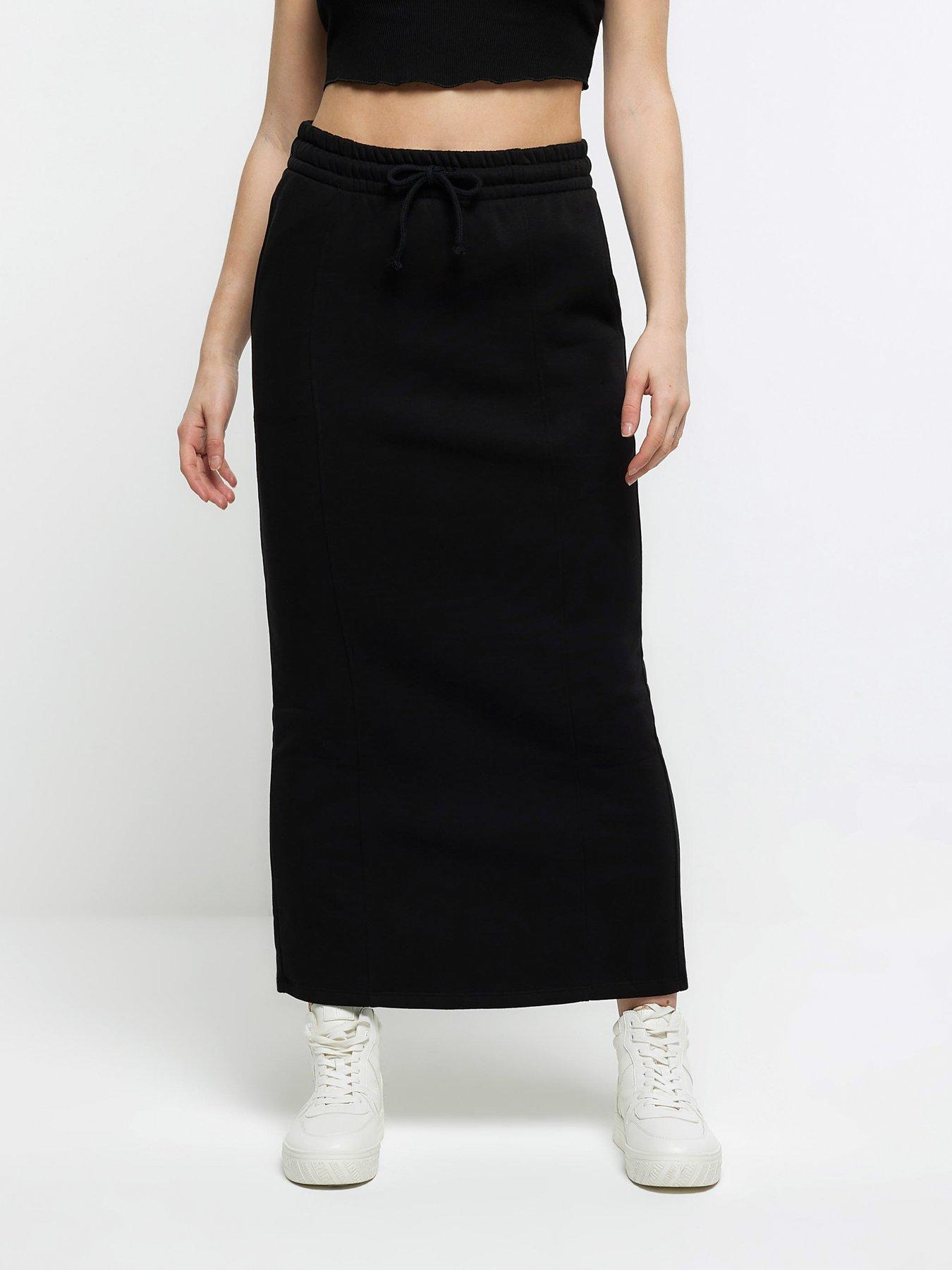 Black midi on sale skirt river island