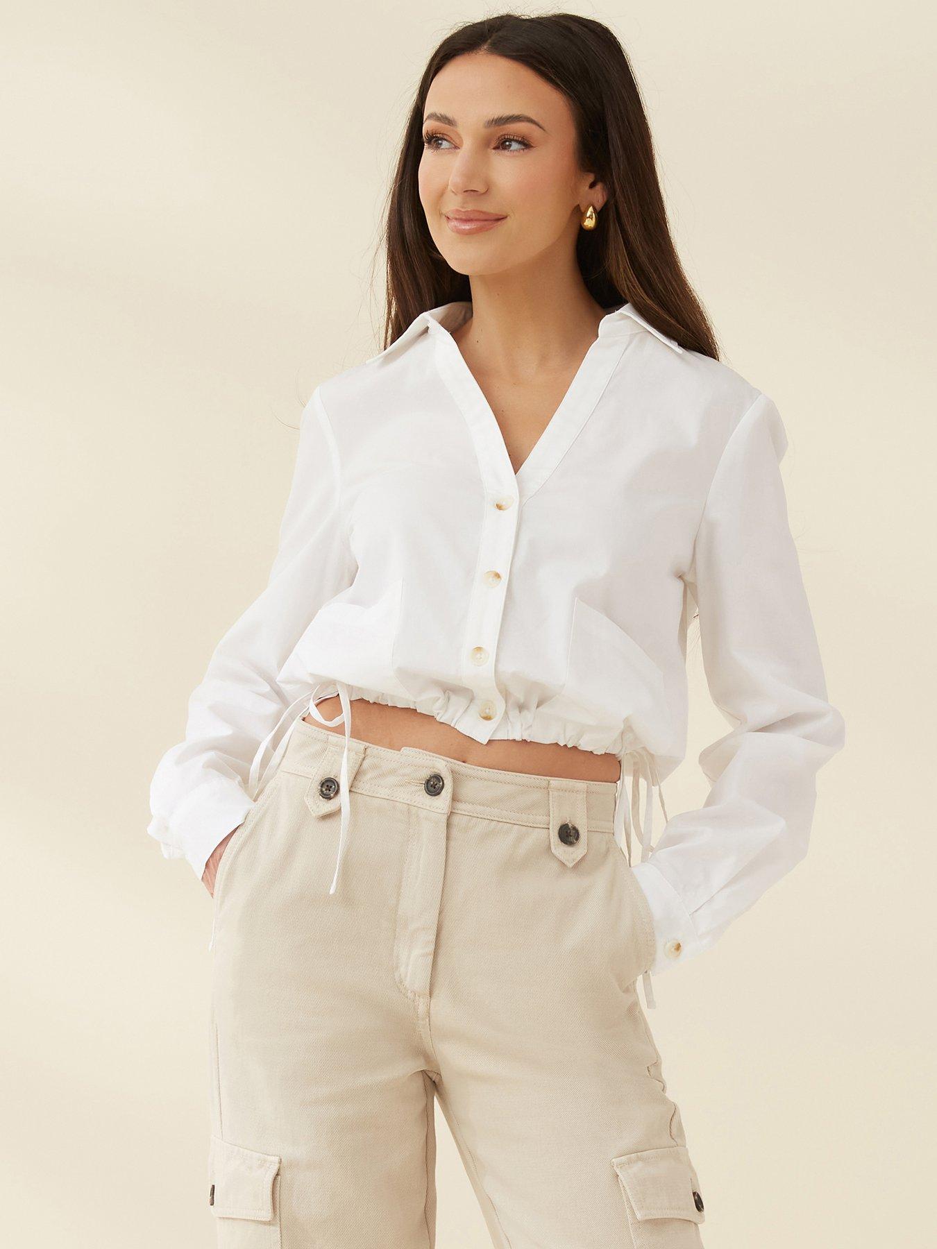 Women Shirts White Shirt for Women Long Sleeve Shirts Blouse Office Lady  Solid Blouses Tops Women Cotton Shirt : : Clothing, Shoes 
