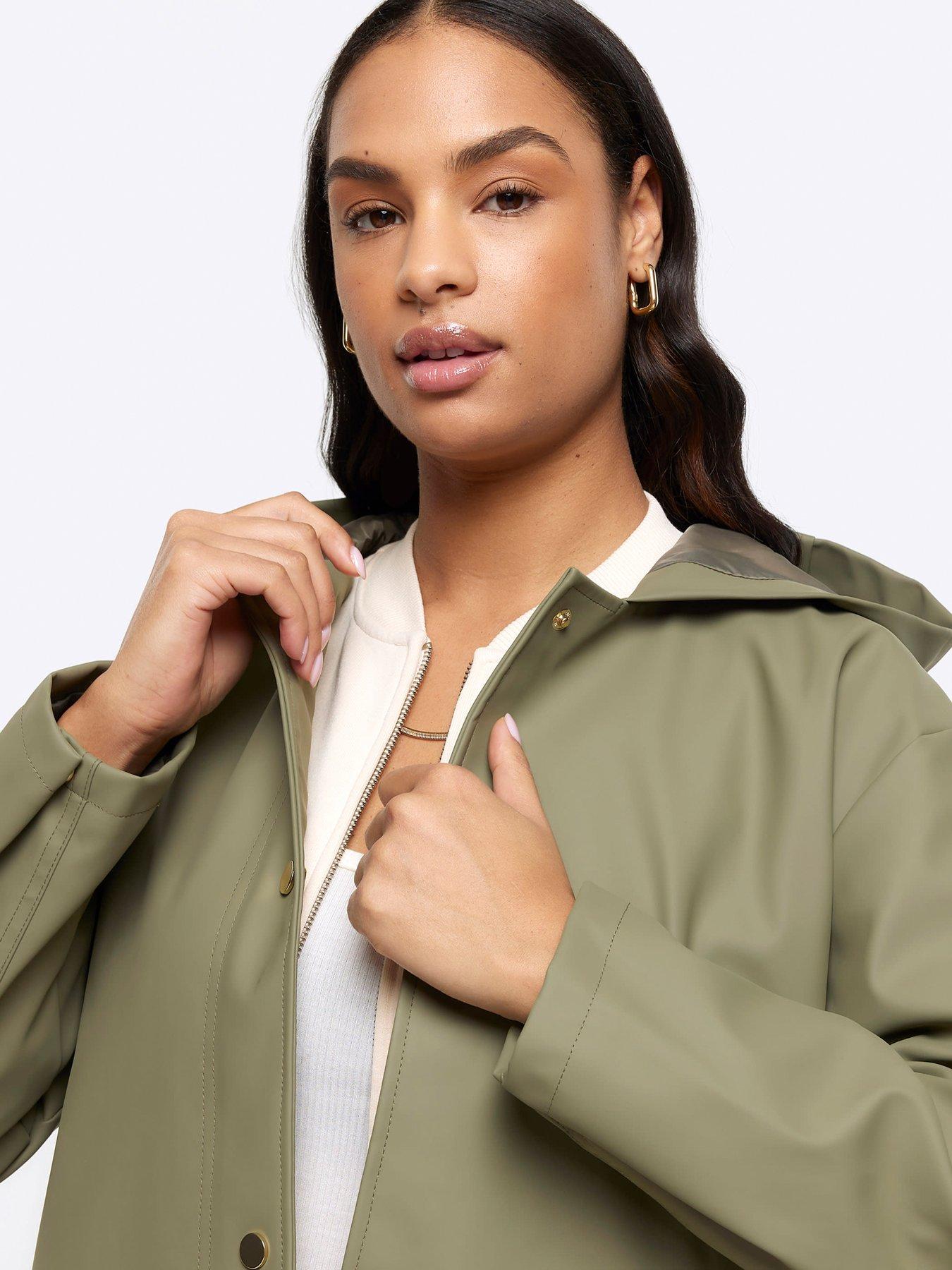 River island womens raincoat online