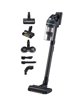 Product photograph of Samsung Jet 95 Pro Max 210w Cordless Vacuum Cleaner With Pet Tool Amp Spray Spinning Sweeper - Midnight Blue from very.co.uk
