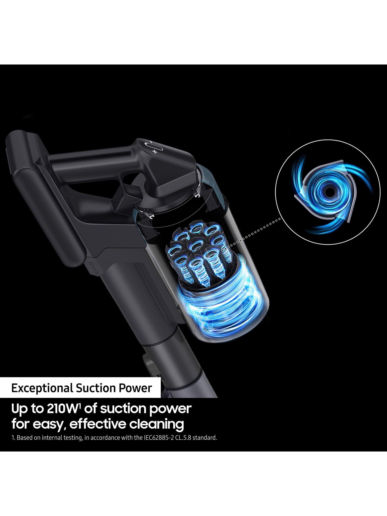 Image 4 of 8 of Samsung Jet 95 Pro Max 210W Cordless Vacuum Cleaner with Pet Tool+ &amp; Spray Spinning Sweeper - Midnight Blue