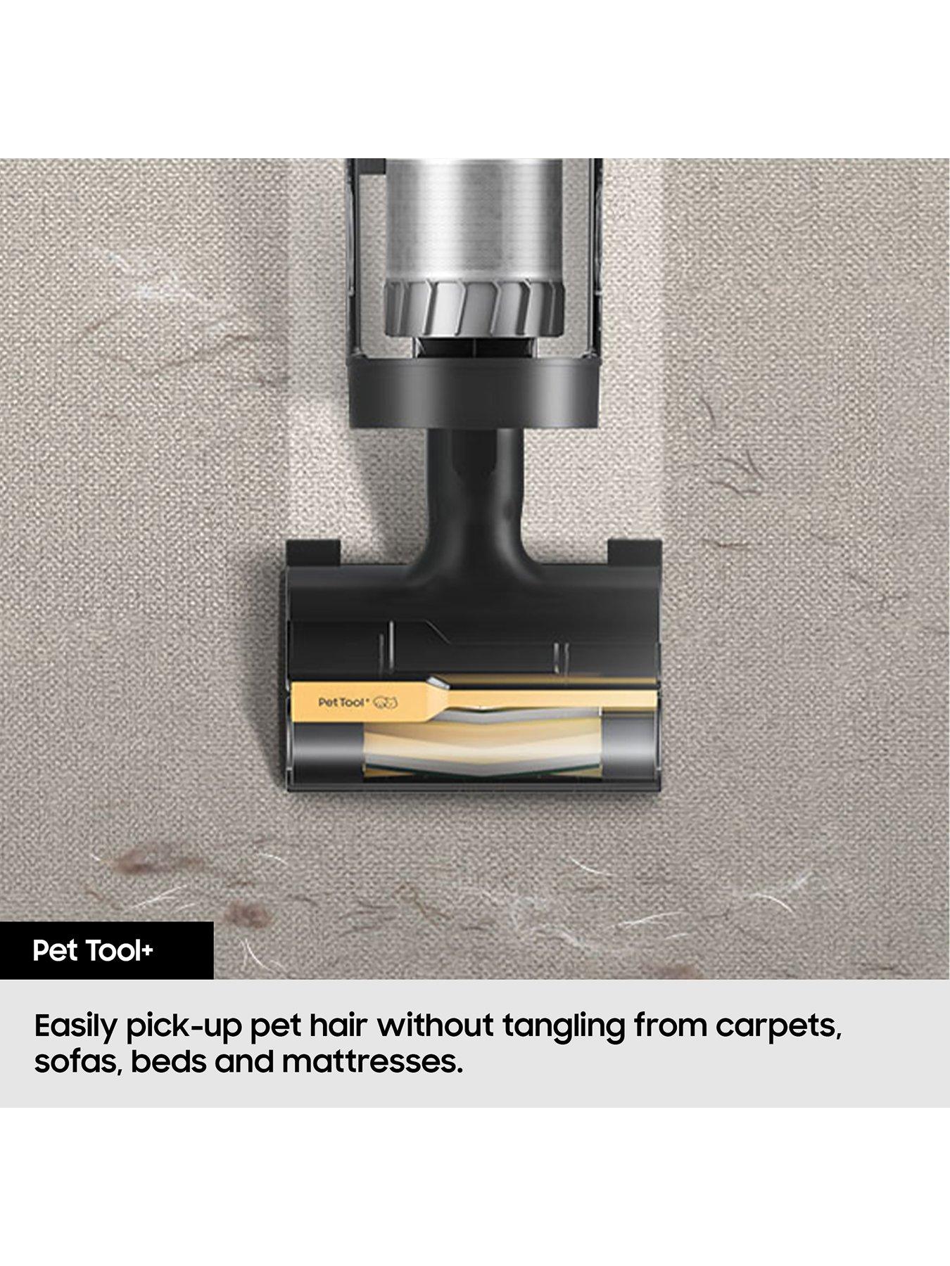 Image 6 of 8 of Samsung Jet 95 Pro Max 210W Cordless Vacuum Cleaner with Pet Tool+ &amp; Spray Spinning Sweeper - Midnight Blue