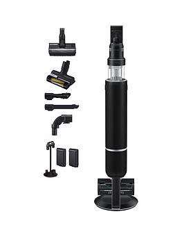 Product photograph of Samsung Bespoke Jet Ai Max 280w Cordless Vacuum Cleaner With All-in-one Clean Station - Satin Black from very.co.uk