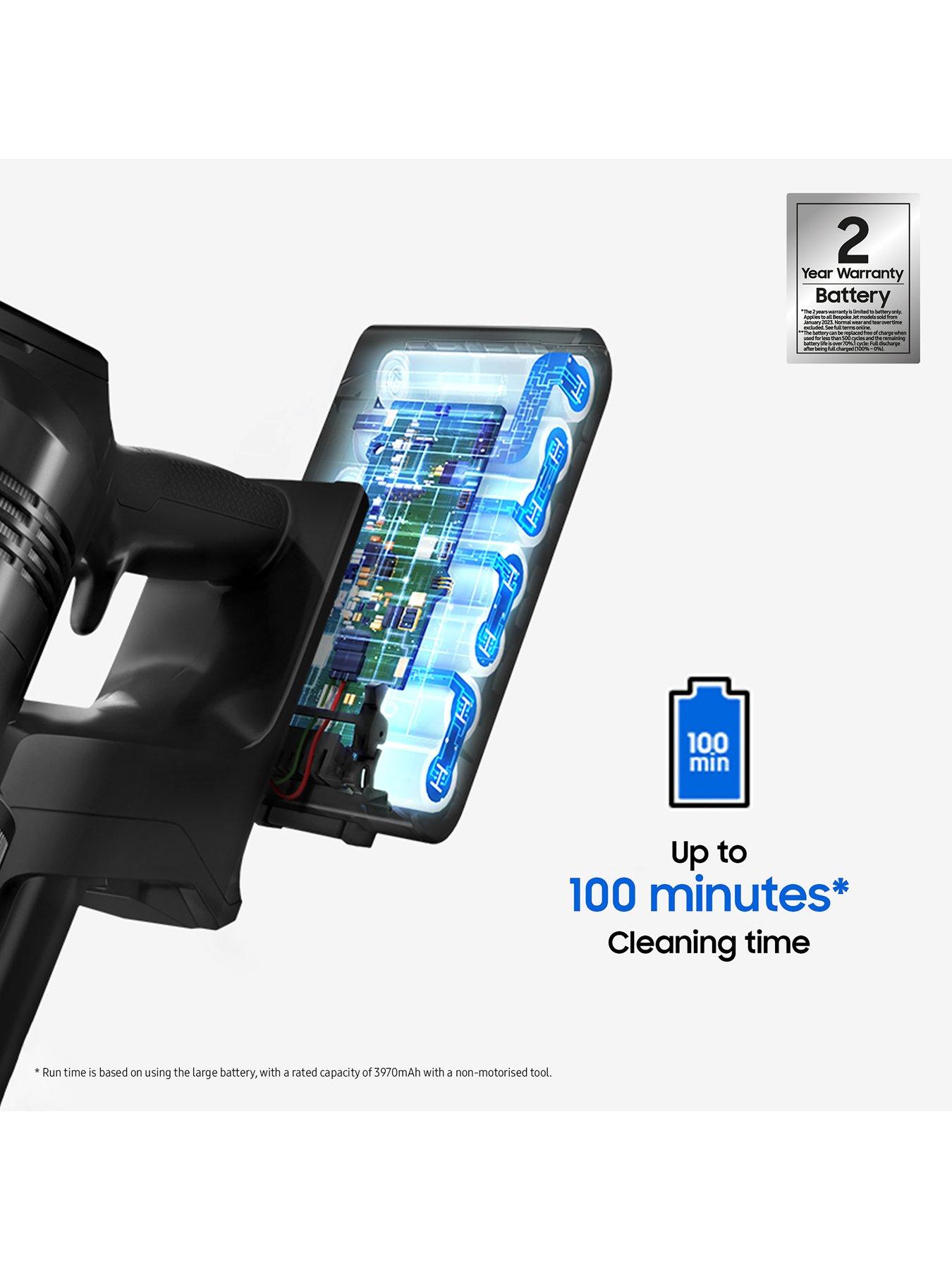 Image 5 of 8 of Samsung Bespoke Jet AI Max 280W Cordless Vacuum Cleaner with All-in-One Clean Station - Satin Black