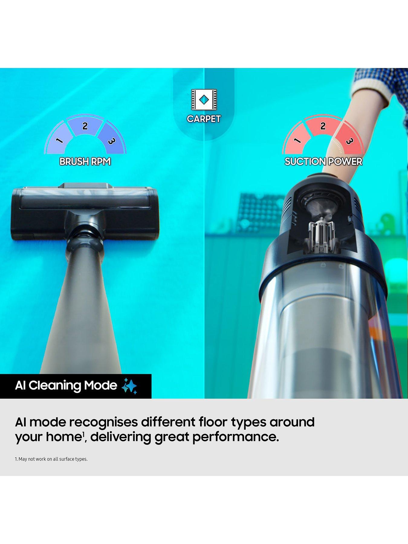 Image 6 of 8 of Samsung Bespoke Jet AI Max 280W Cordless Vacuum Cleaner with All-in-One Clean Station - Satin Black