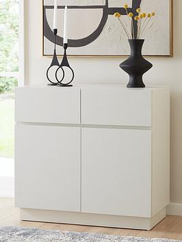 Product photograph of Very Home Croft Compact Sideboard - White from very.co.uk
