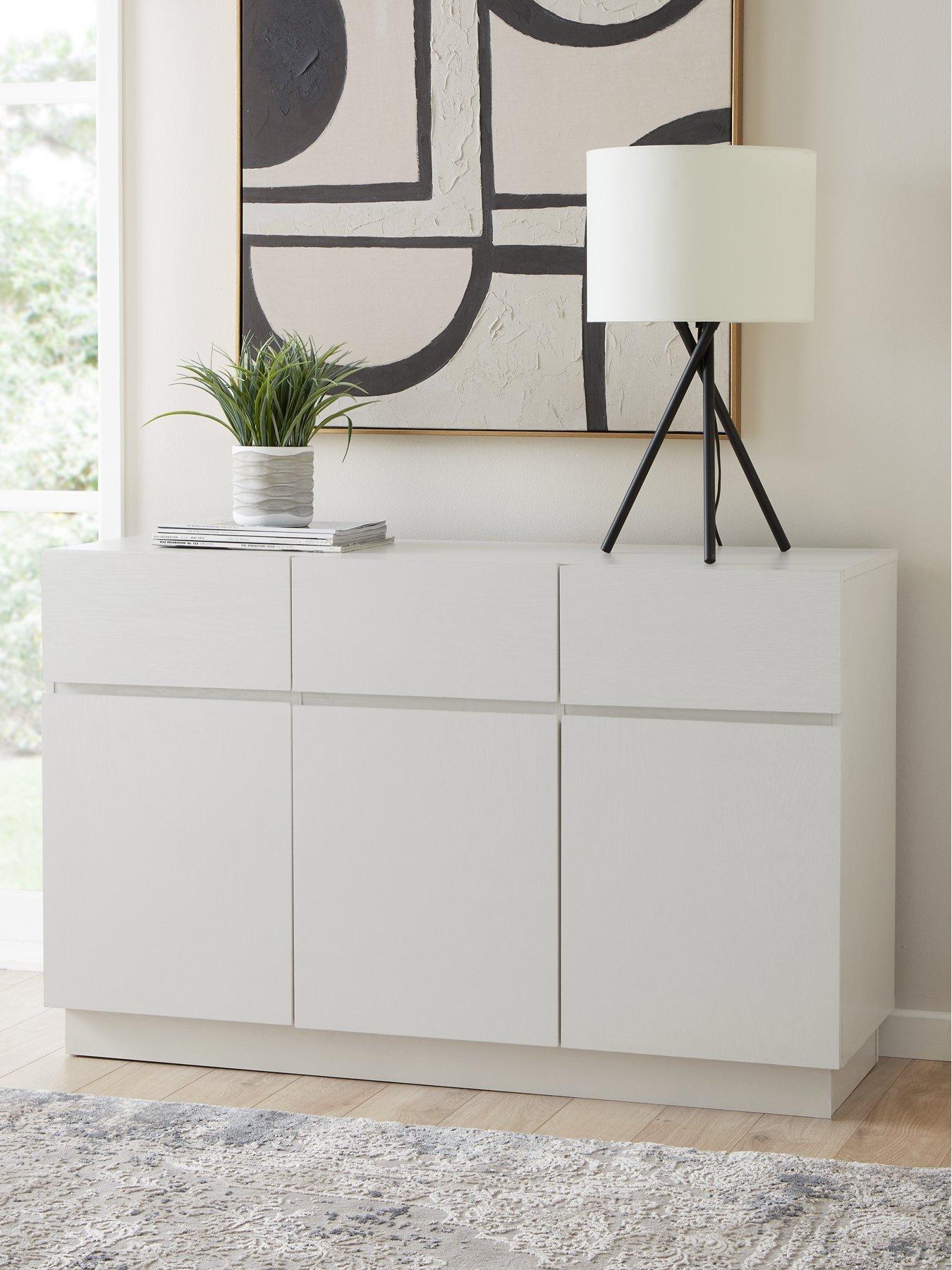 Large white online high gloss sideboard