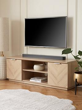 Product photograph of Very Home Kentford 2 Door Tv Unit - Fits Up To 55 Inch Tv from very.co.uk