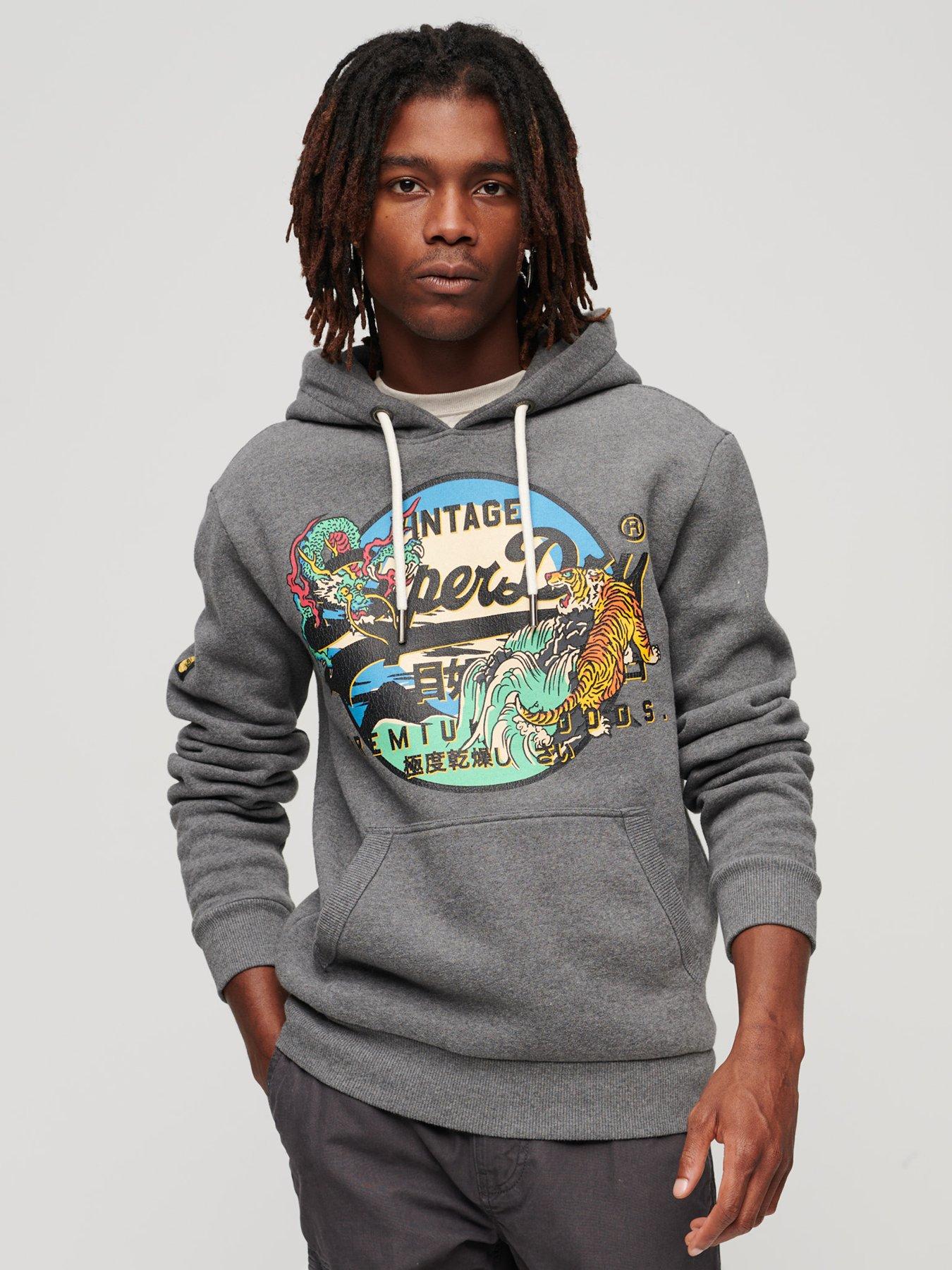 Grey deals superdry hoodie