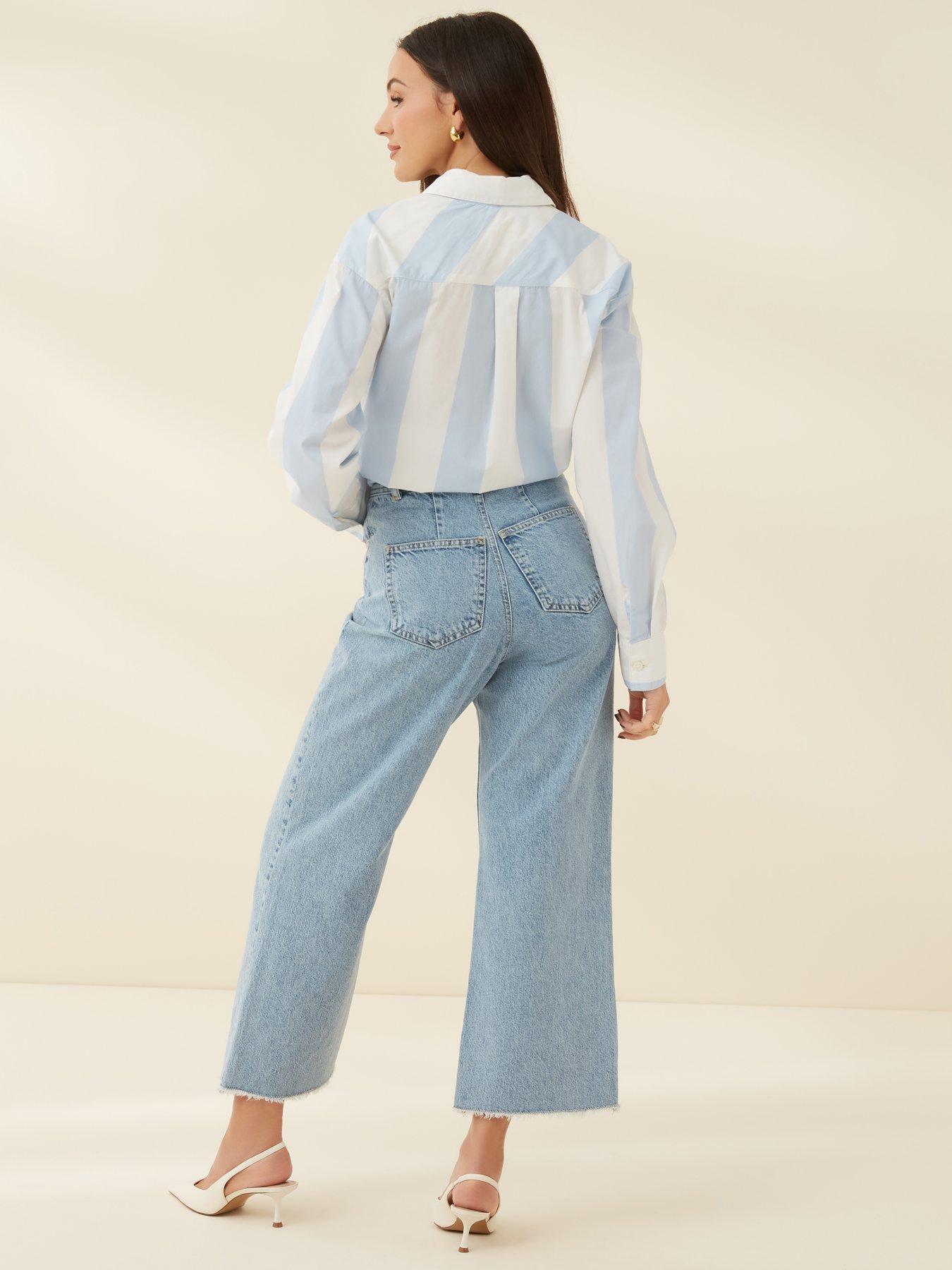 Michelle Keegan Culotte Jeans - Blue | Very.co.uk