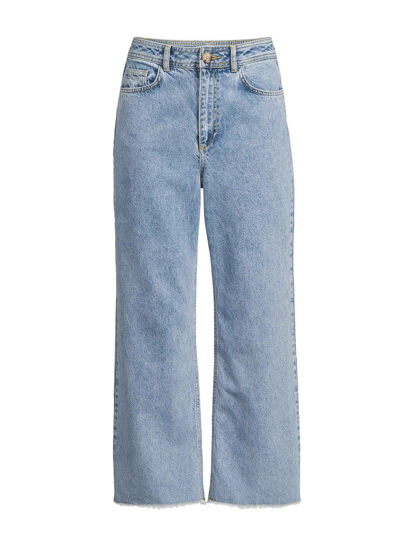 Michelle Keegan Culotte Jeans - Blue 