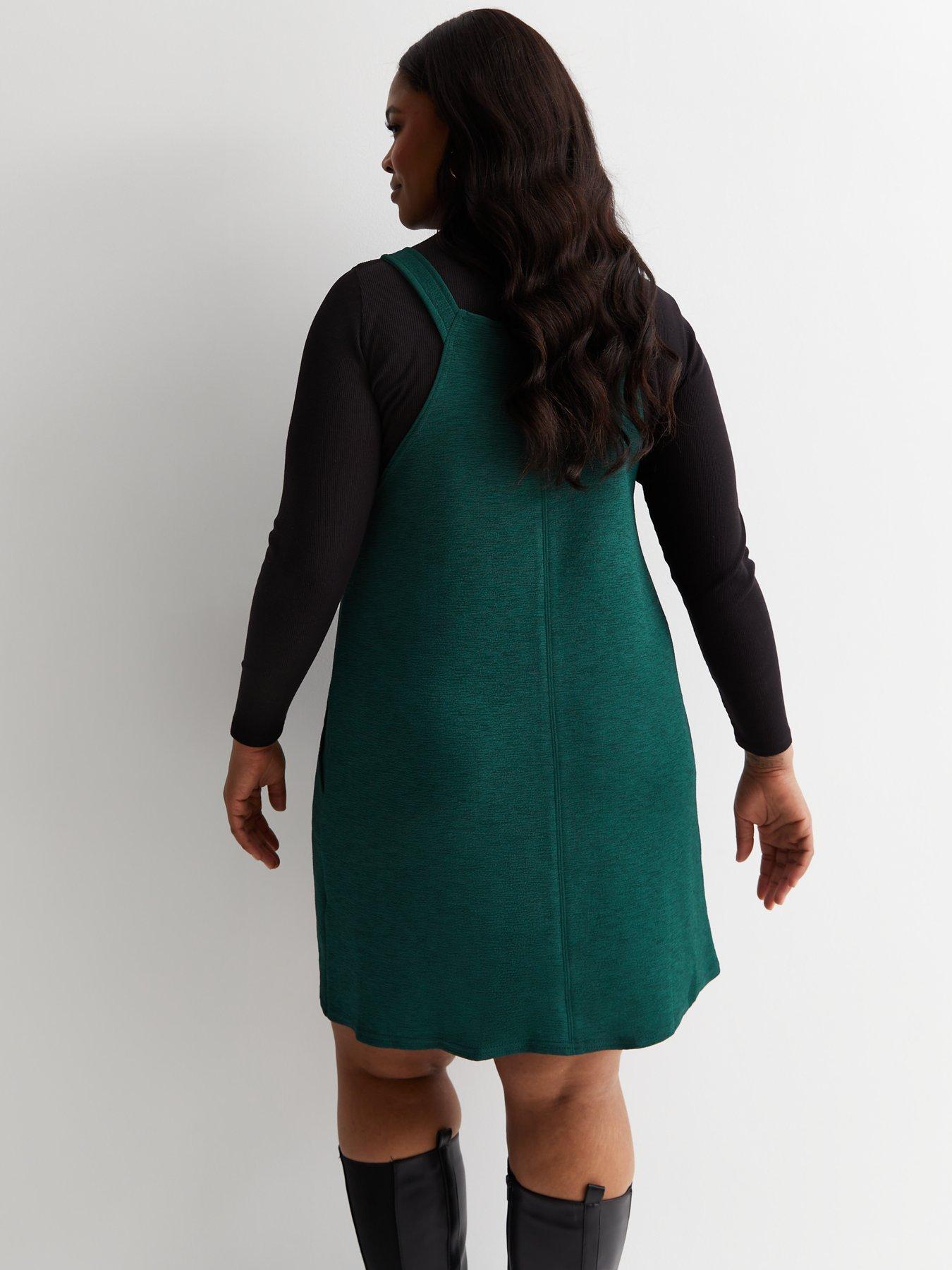 New look green on sale pinafore