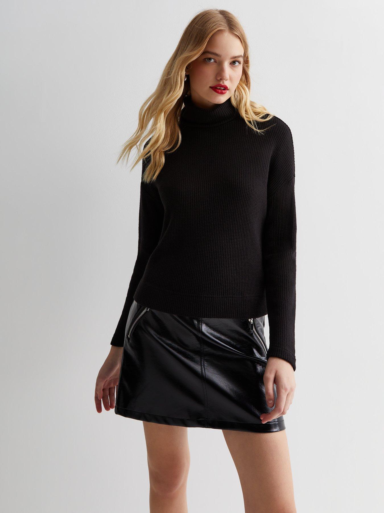 New look black deals roll neck jumper