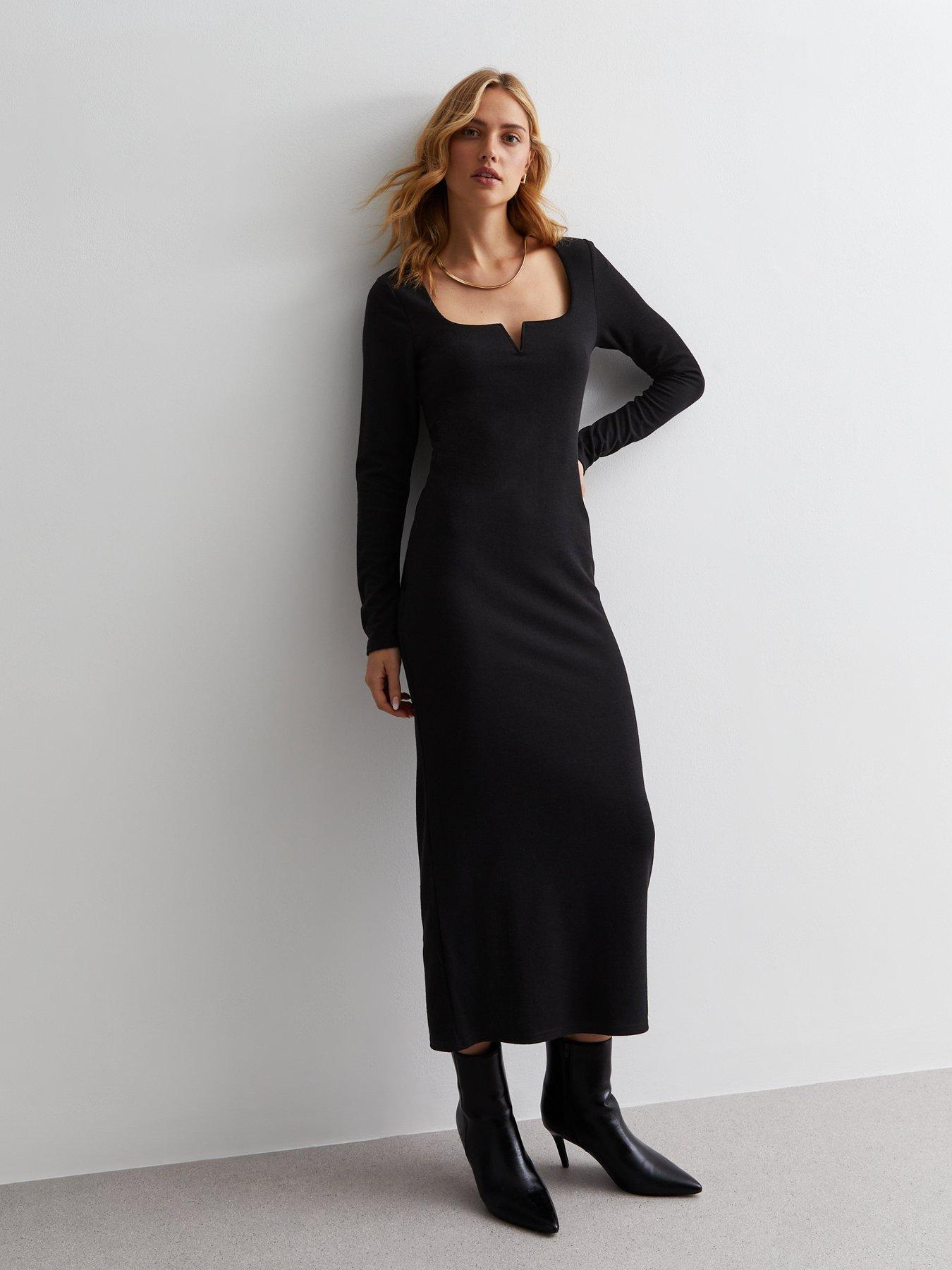 New look 2025 black dress sale