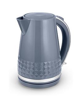Product photograph of Tower T10075gry Solitaire Kettle With 360 Deg Swivel Base Cord Storage 1 5l 3kw - Grey And Chrome Accents from very.co.uk