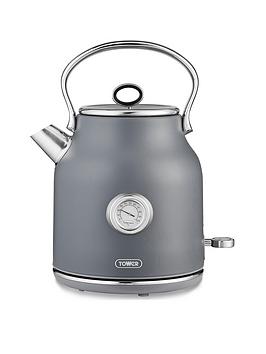 Product photograph of Tower T10063gry Renaissance 1 7l 3kw Kettle - Grey from very.co.uk