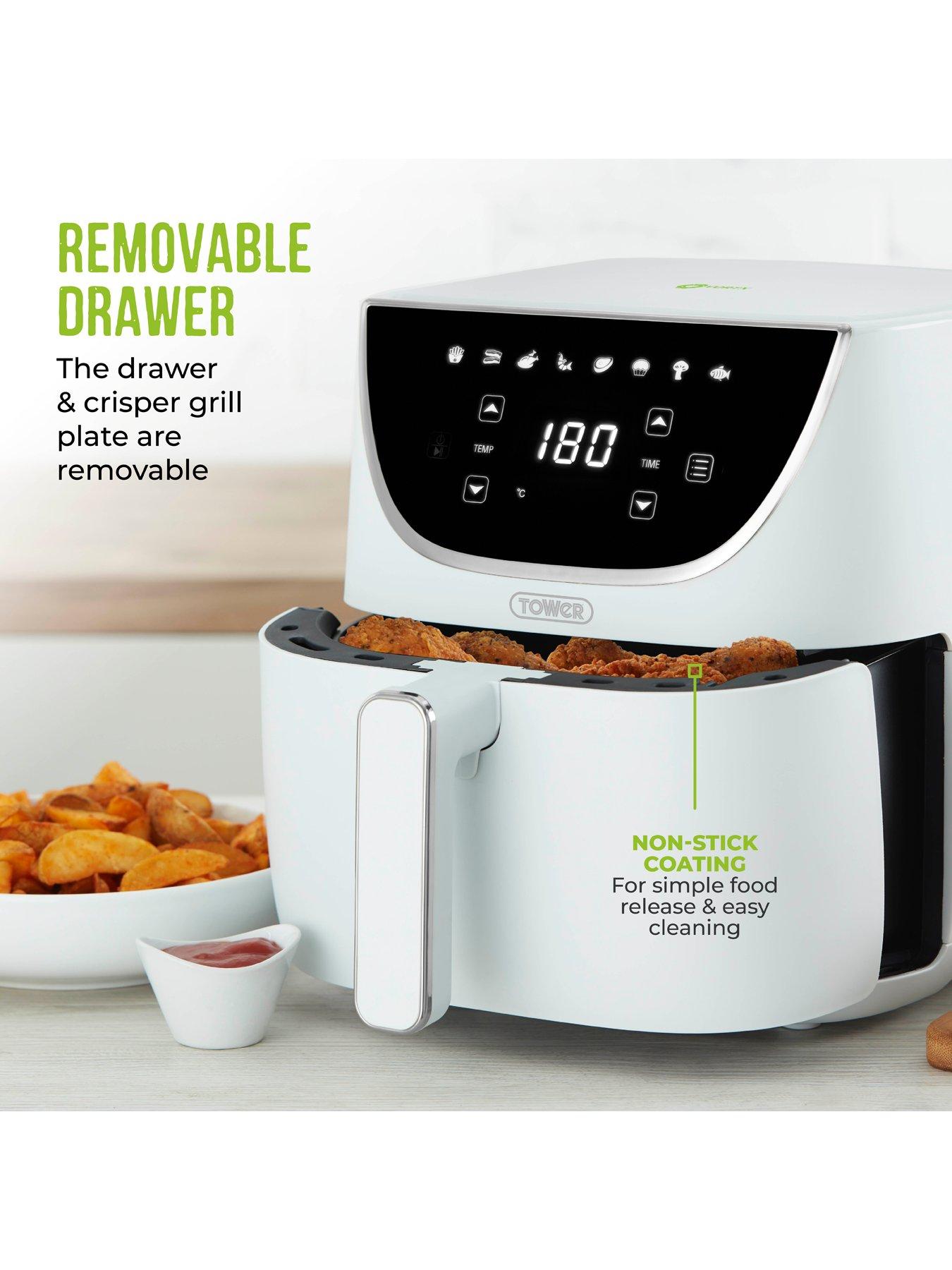 Image 5 of 6 of Tower T17127WHT, Vortx Air Fryer with Digital Control Panel, 1700W, 6L, White