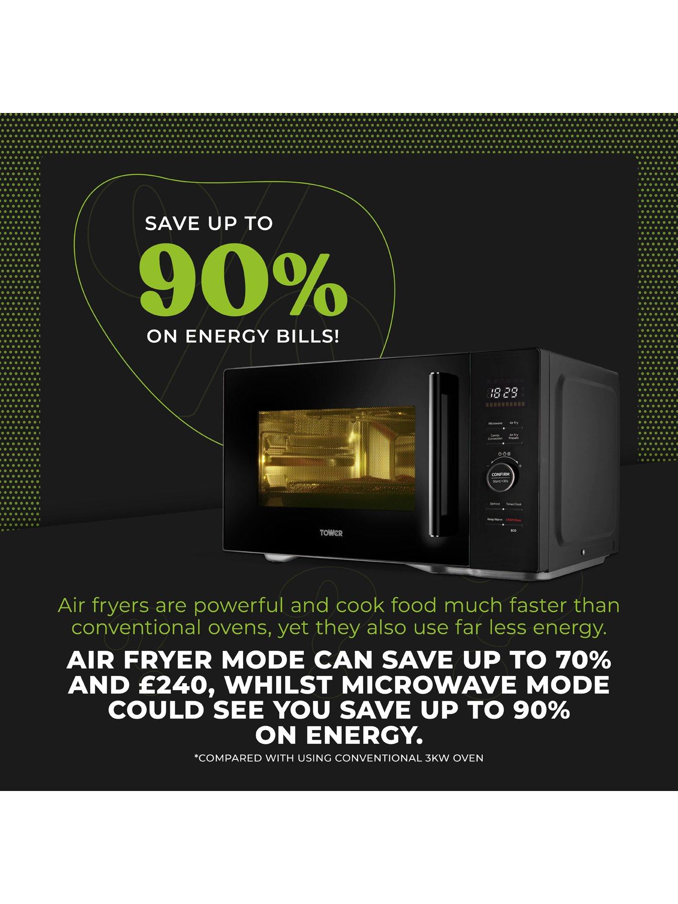 Image 4 of 8 of Tower Vortx 25L Microwave Air Fryer Black