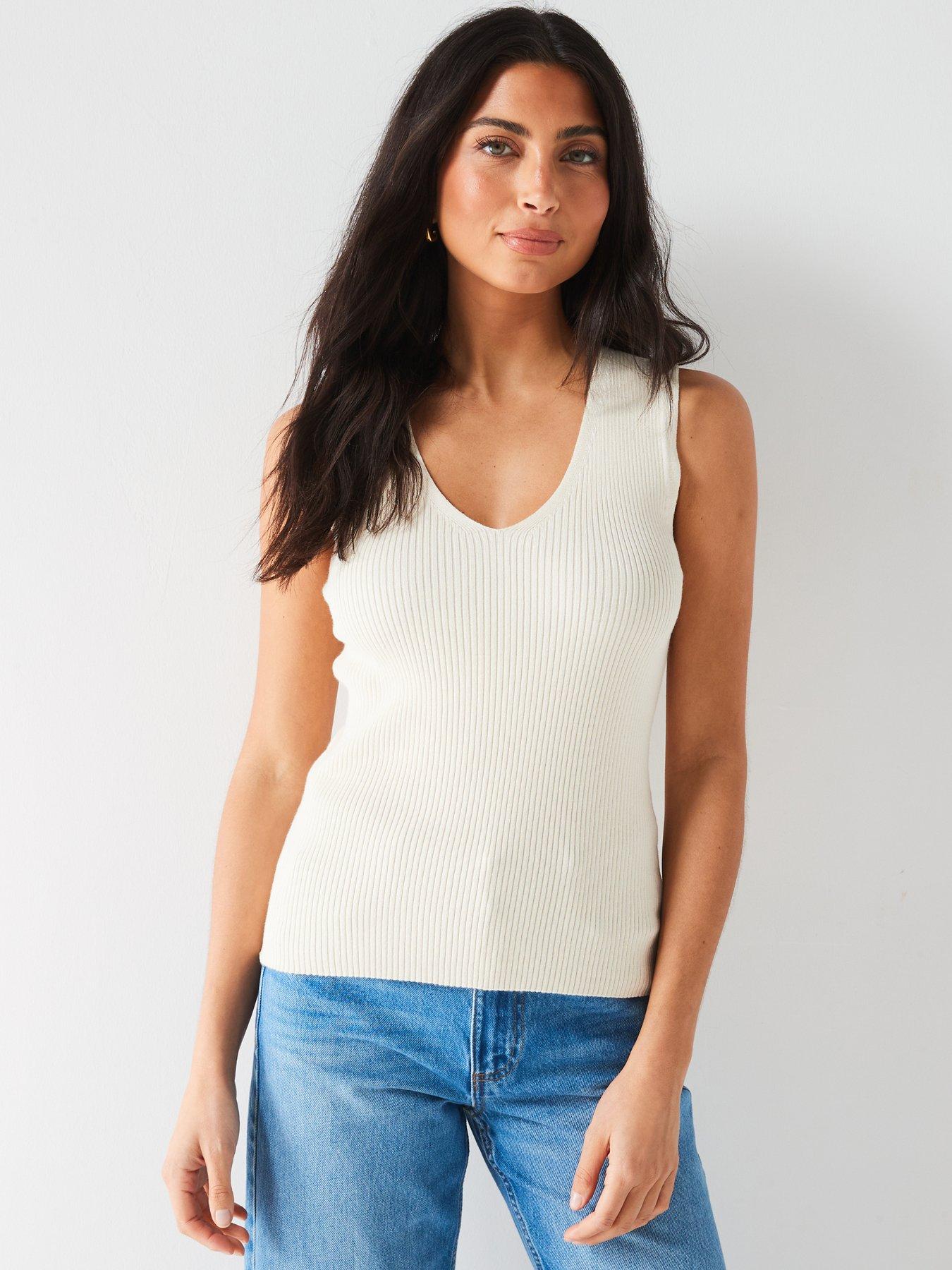 FatFace Otb Ella Tank Top Cream Very