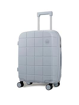 Rock Luggage Pixel 8 Wheel Hardshell Small Suitcase With Tsa Lock -Grey