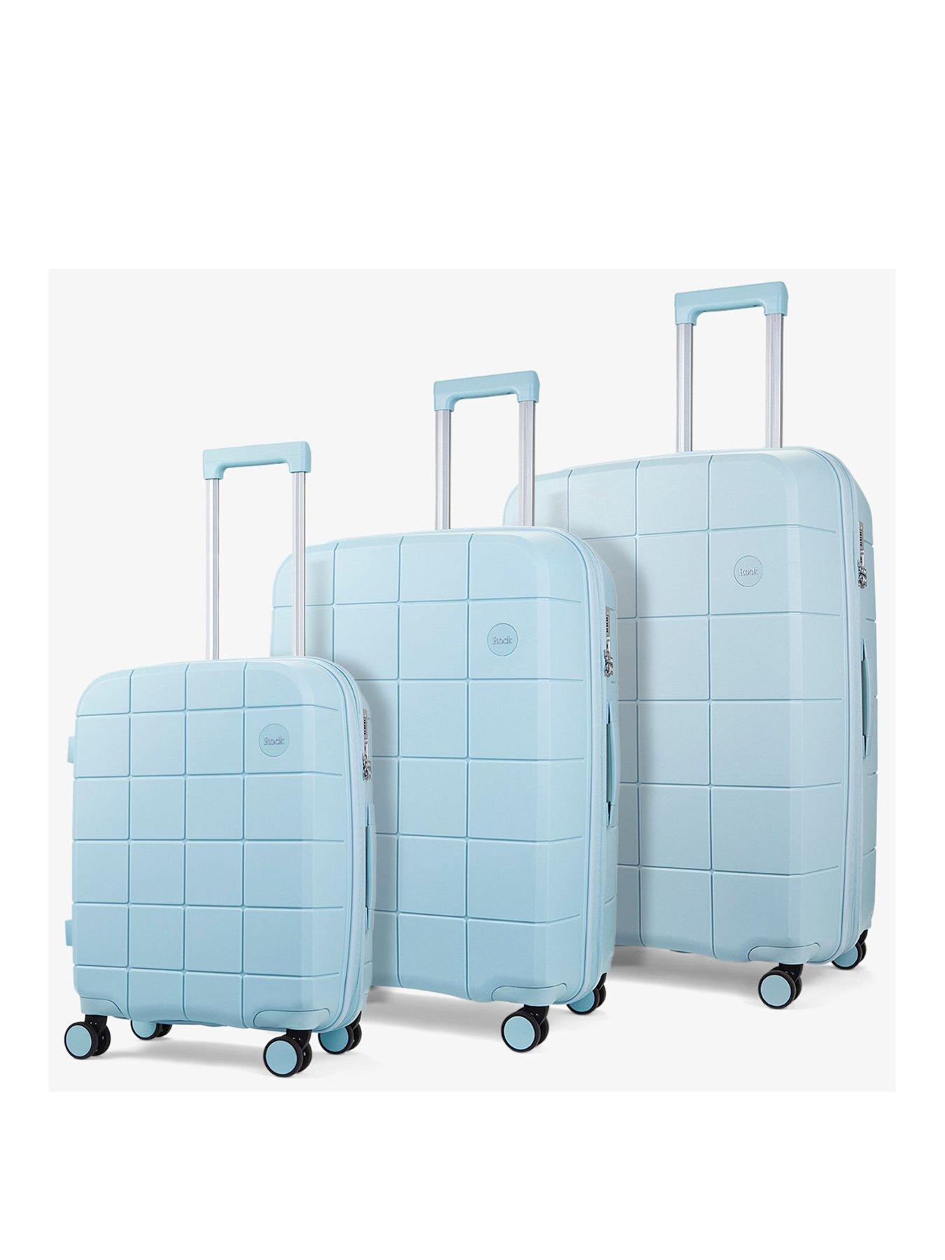 Baby blue cheap hard shell suitcase