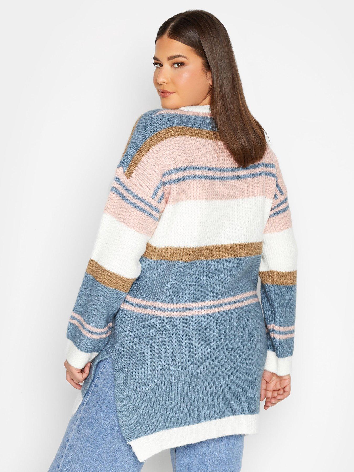 Yours Luxury Striped Longline Jumper