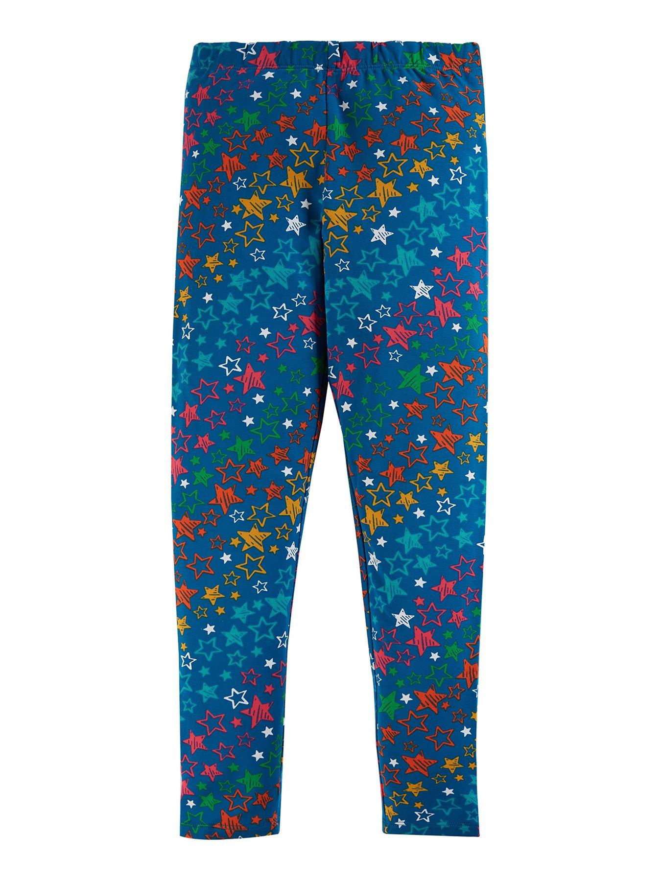 Buy Cream Rainbow Polka Dot Rib Jersey Leggings (3mths-7yrs) from