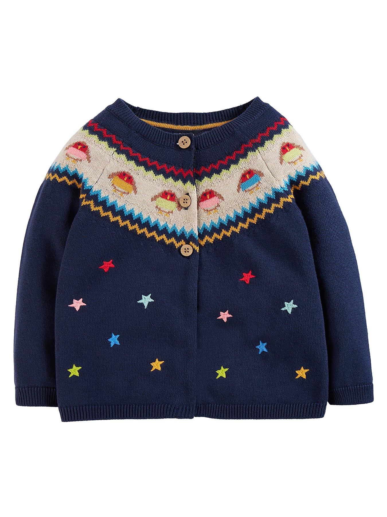 Girls fairisle clearance cardigan