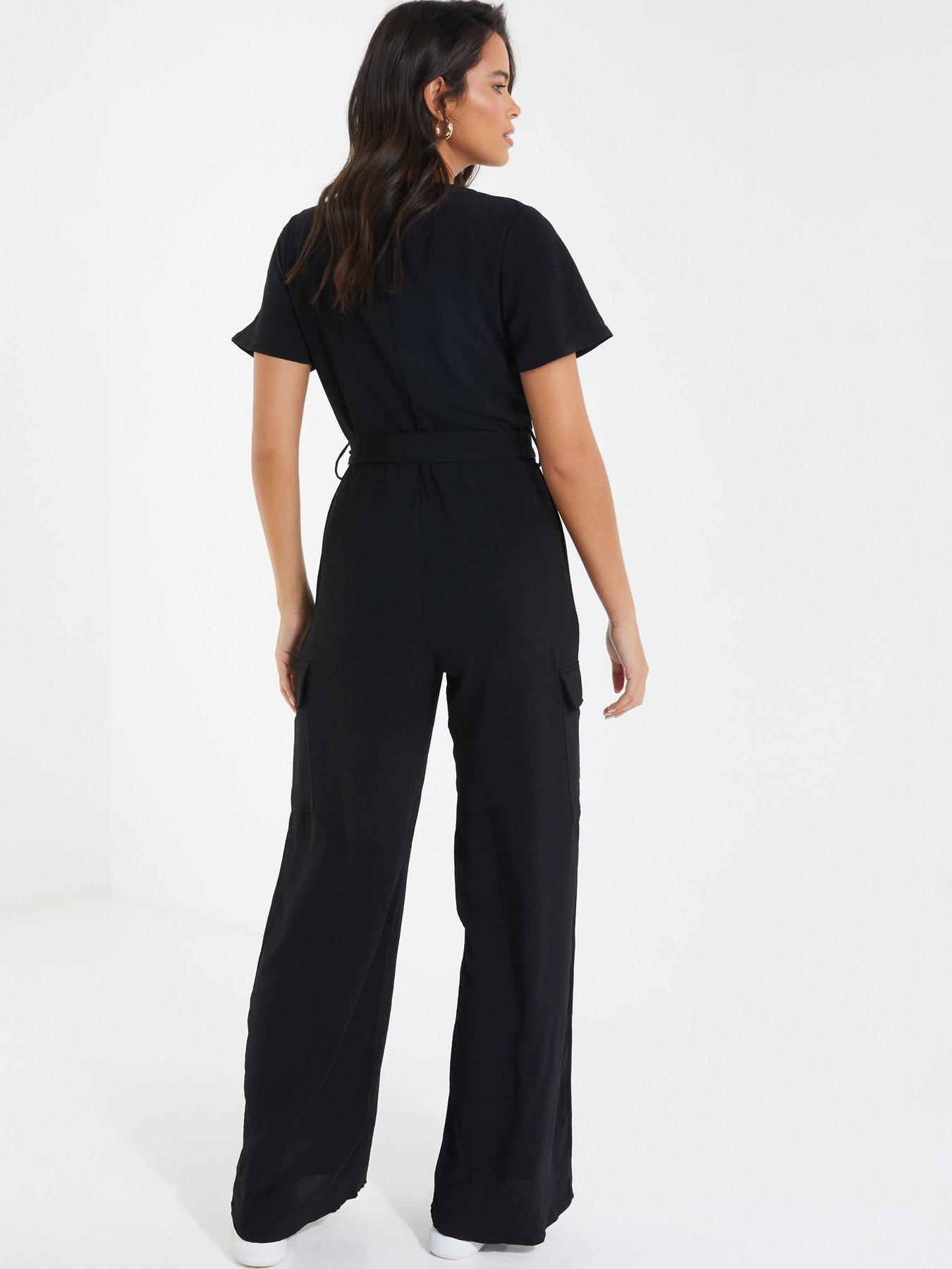 Quiz best sale black jumpsuit