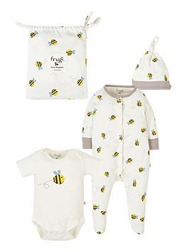 frugi baby buzzy bee baby gift set
