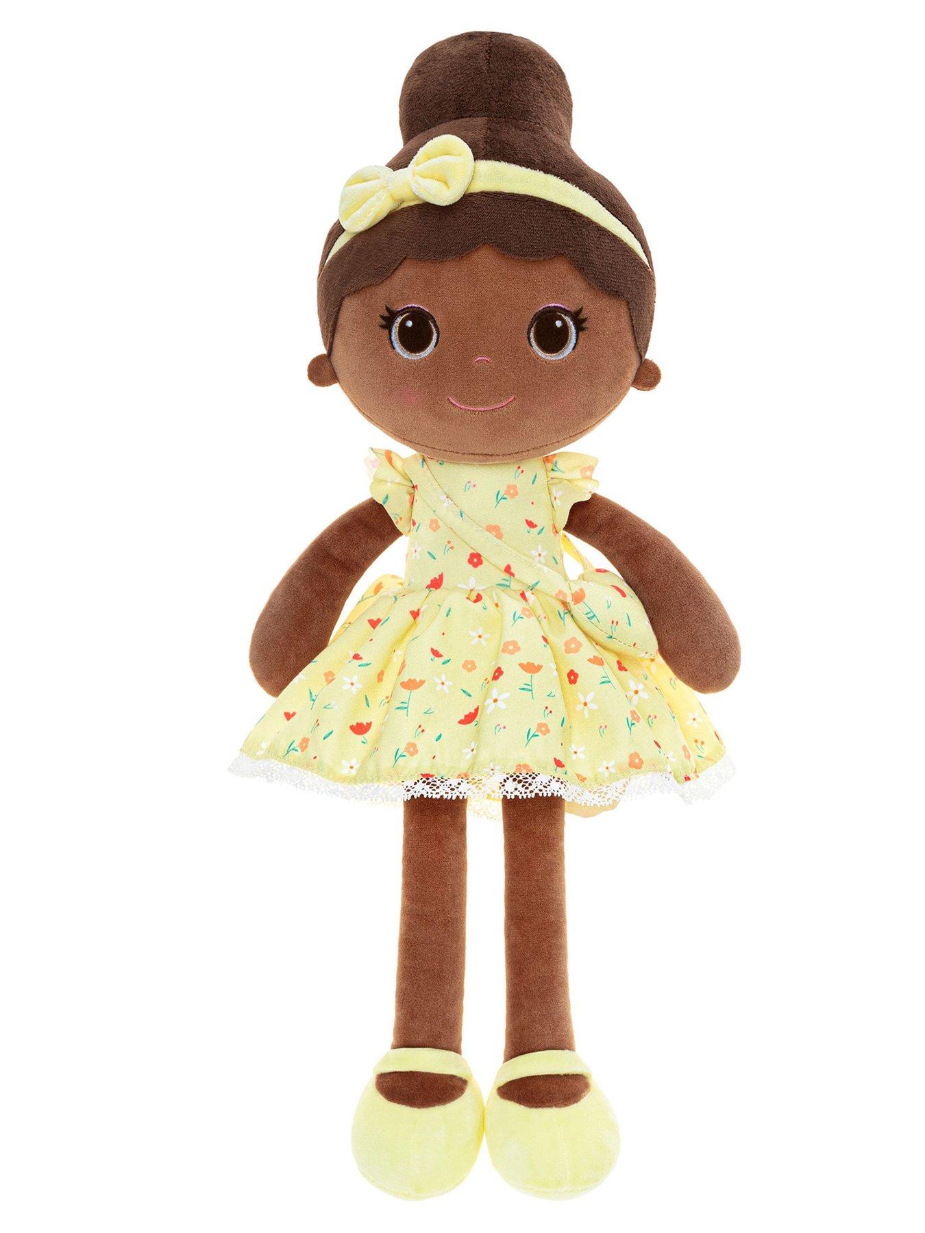 undefined Bibinee Doll - Zara Doll Floral - Soft Plush Black Doll
