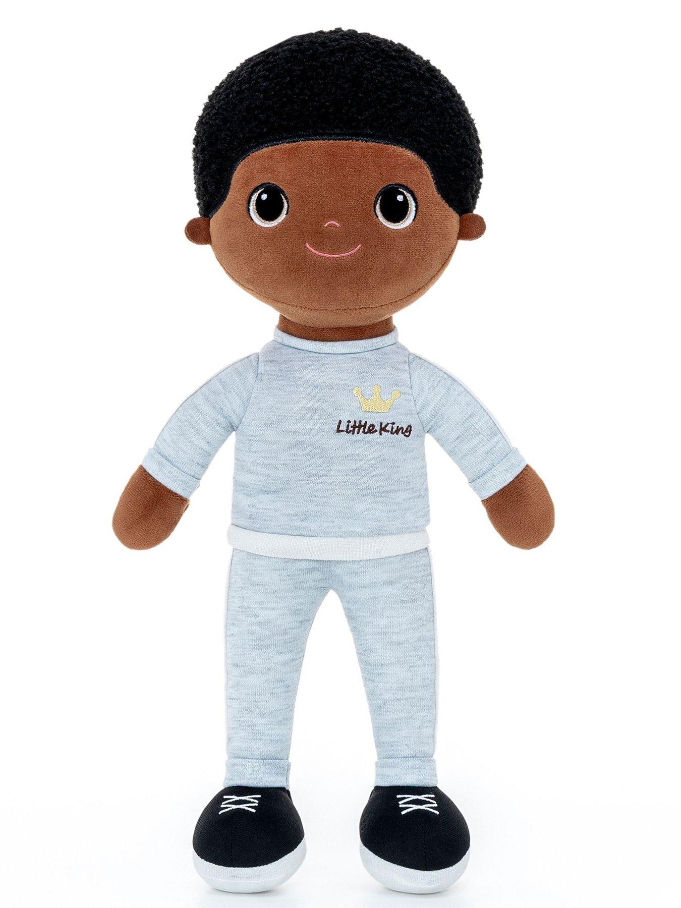undefined Bibinee Doll - Kojo Doll Little King - Soft Plush Black Doll