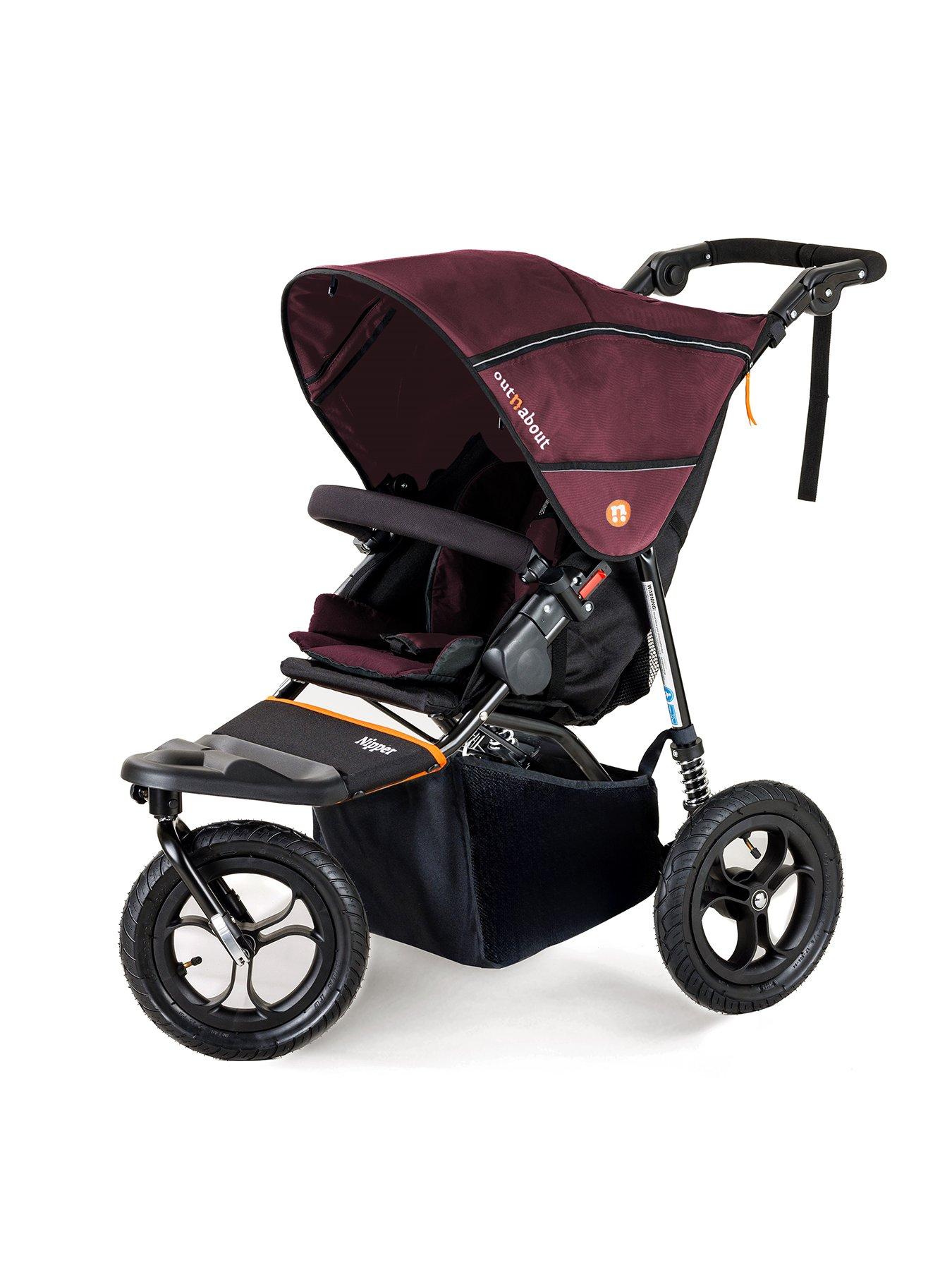 Out n About Nipper Single V5 Pushchair Bramble Berry Red Very