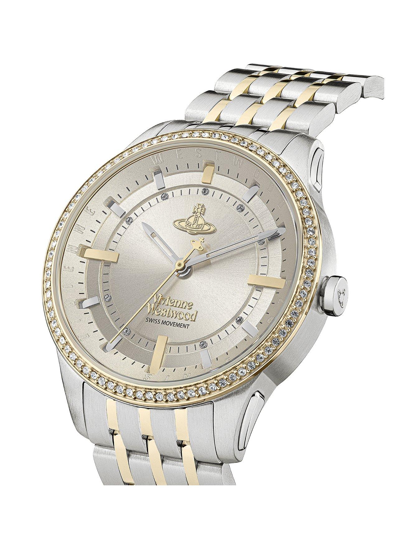 Vivienne Westwood Eastend Ladies Quartz Watch with Silver Dial and Two Tone Stainless Steel Bracelet Very