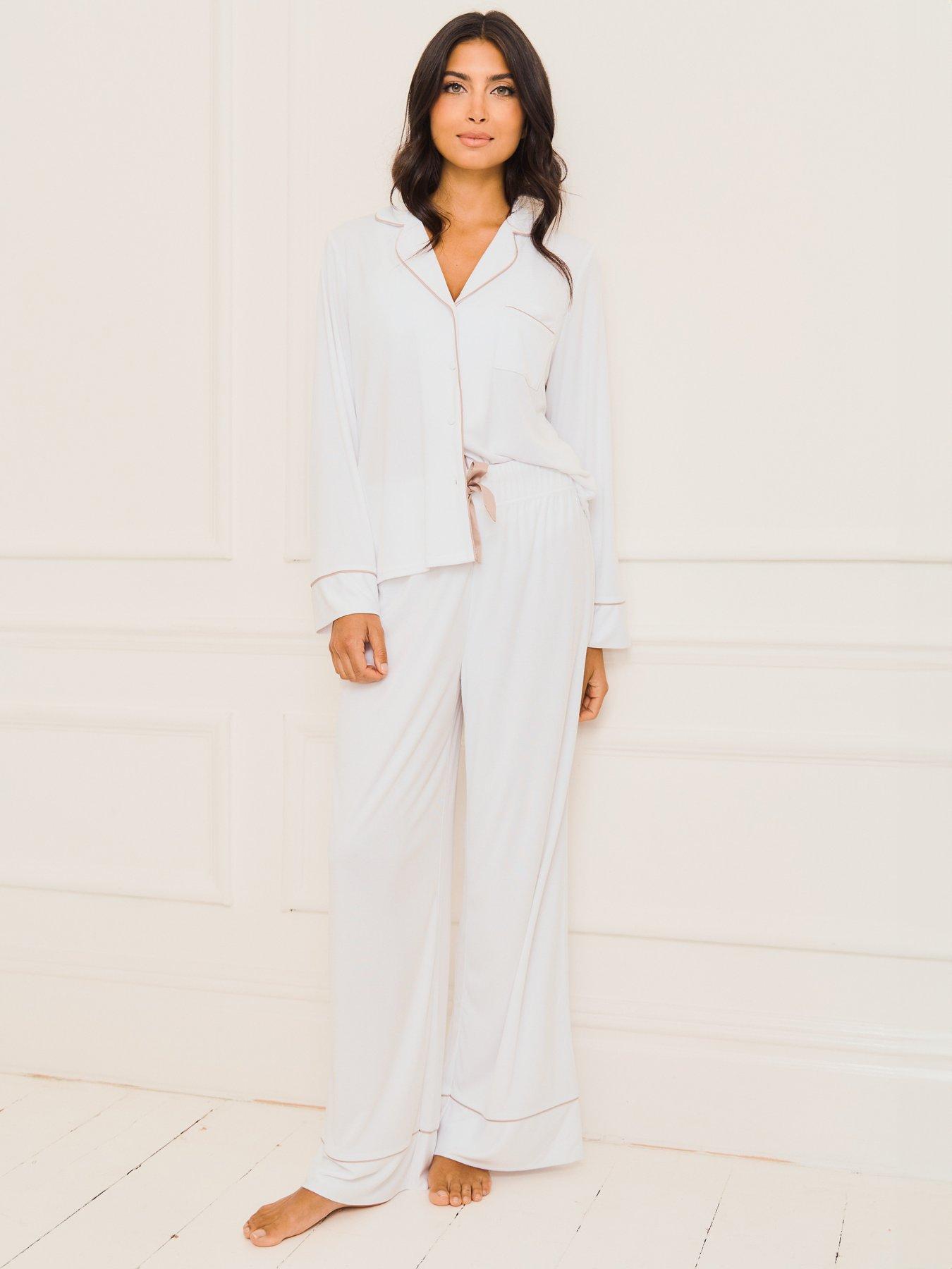 undefined Traditional Pyjama Set - White