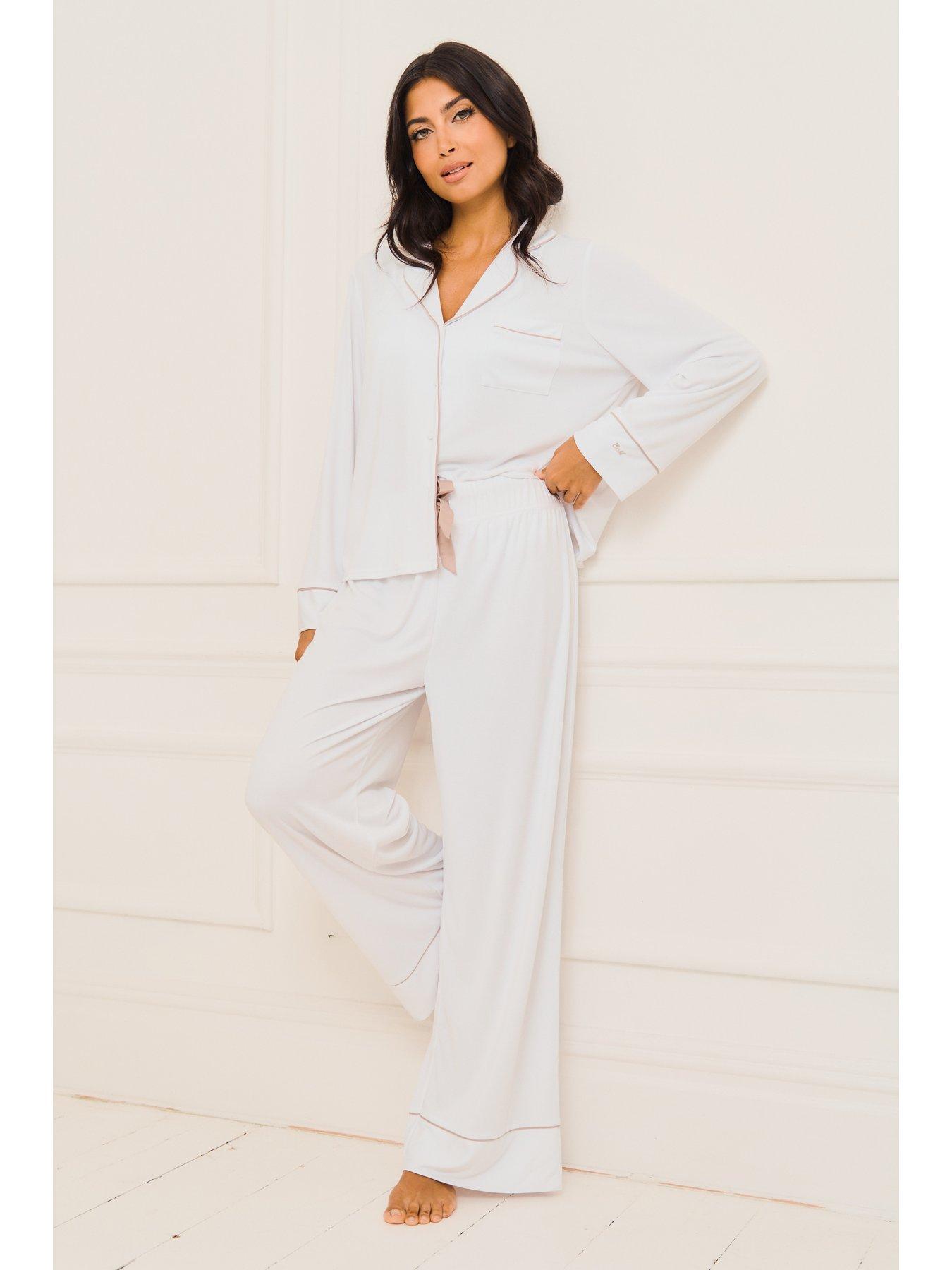 Image 3 of 5 of Jim Jam The Label Traditional Pyjama Set - White