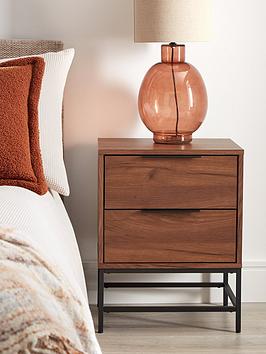 Product photograph of Very Home Lowden 2 Drawer Bedside Chest - Fsc Certified from very.co.uk