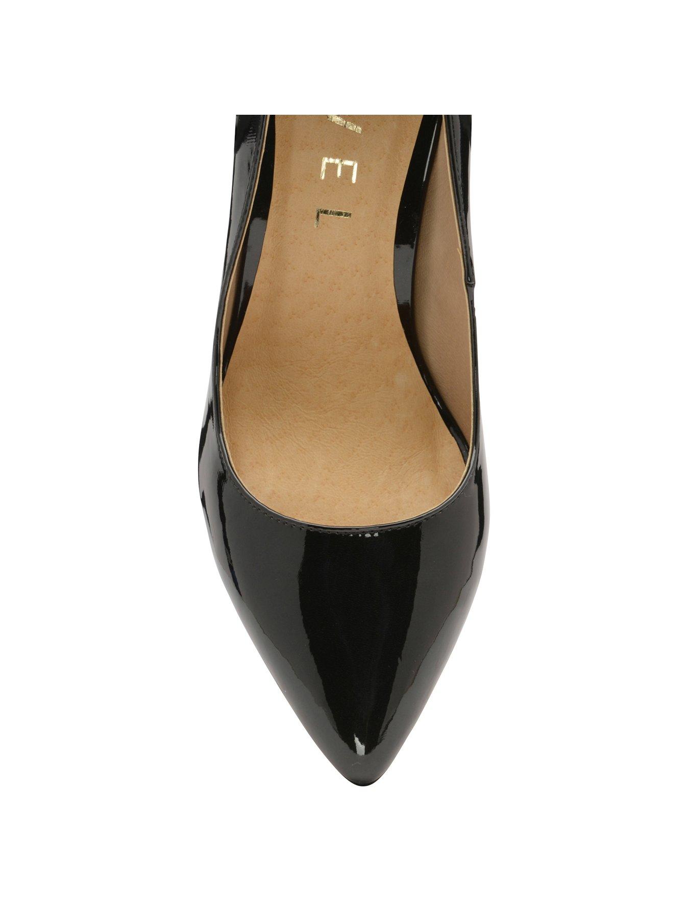 Ravel Edson Black Patent Heeled Court Shoe Uk 5425