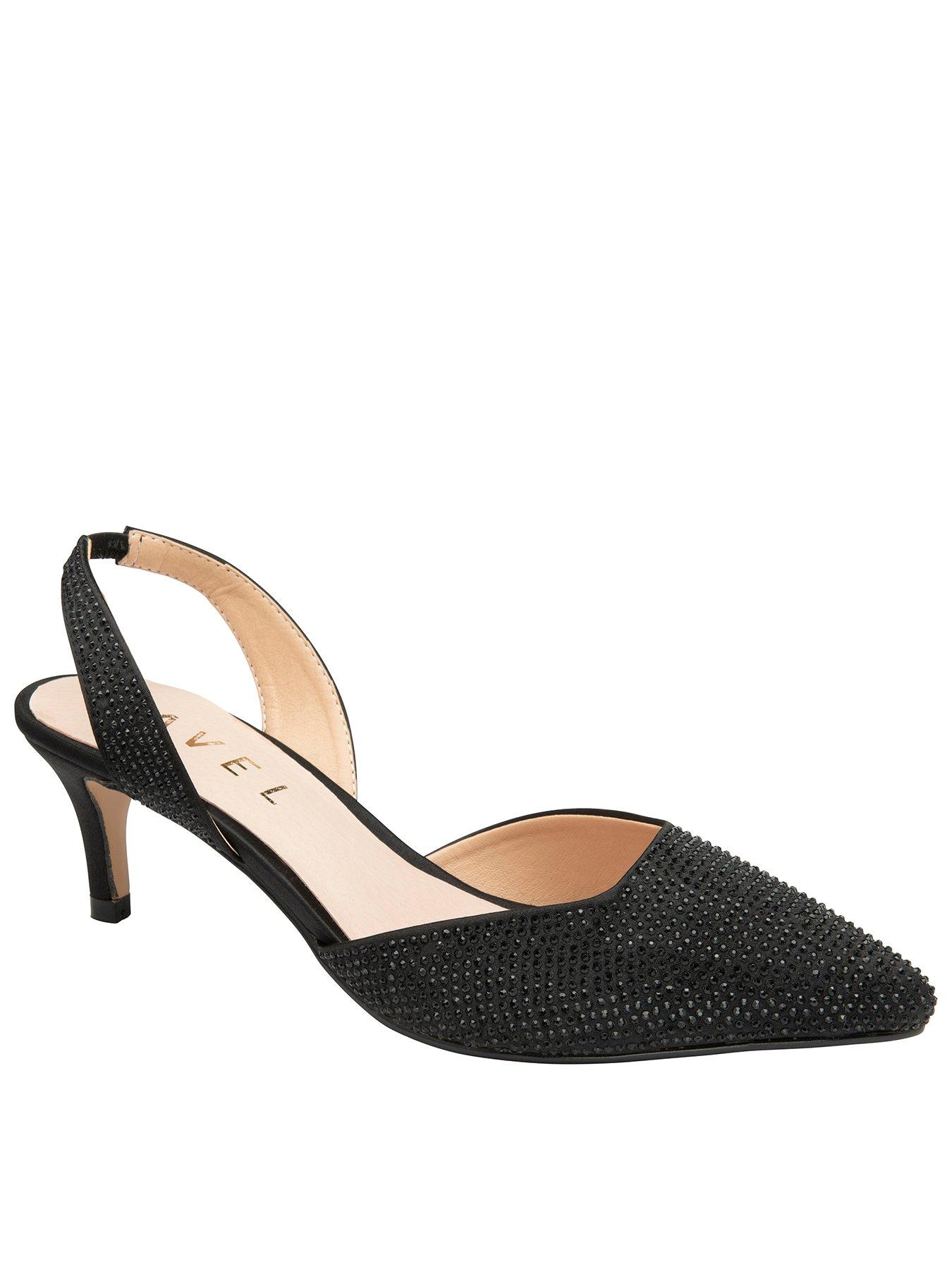 Black best sale slingback shoes