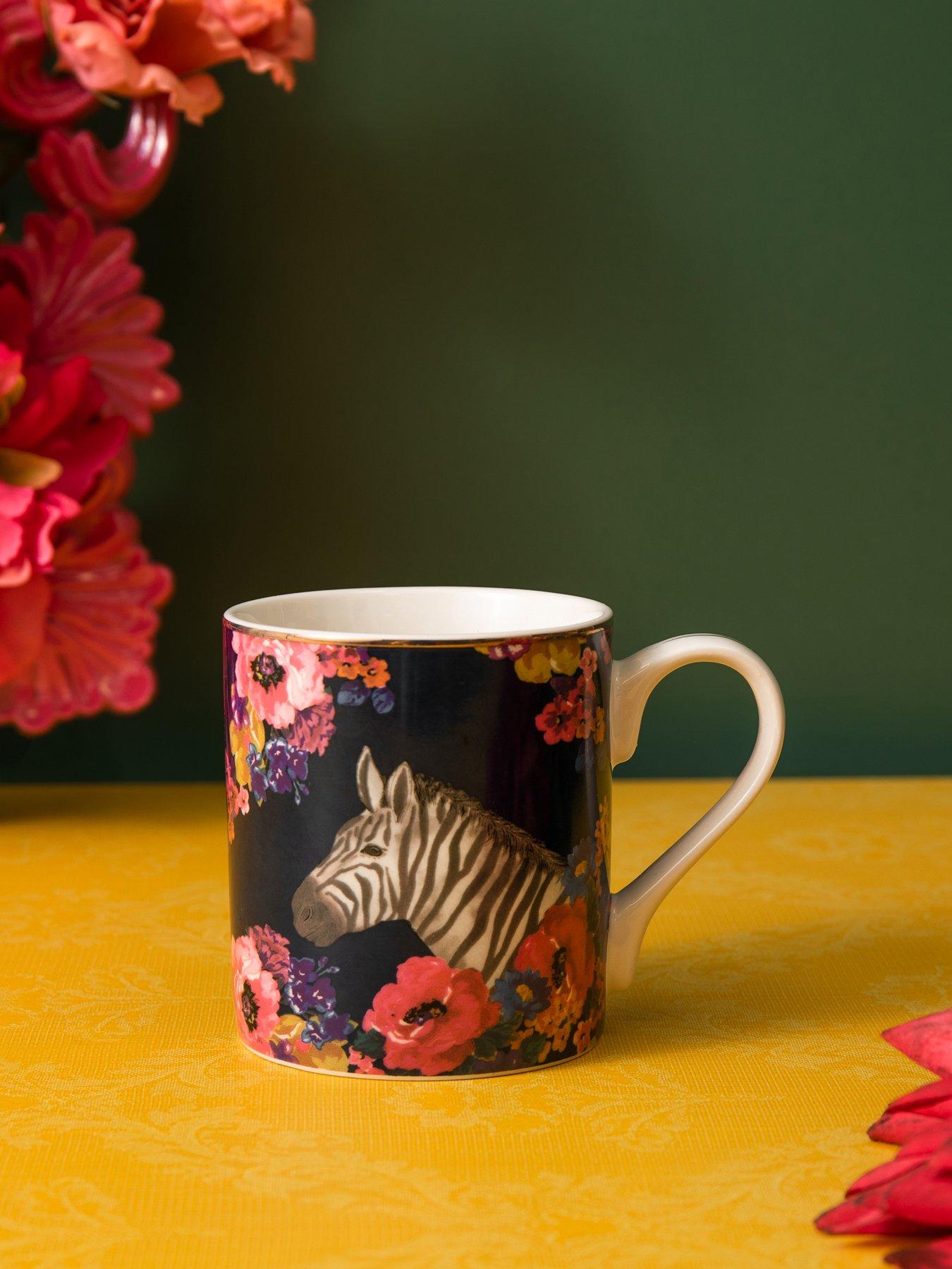 Product photograph of Mikasa Wild At Heart Mug Ndash Zebra from very.co.uk