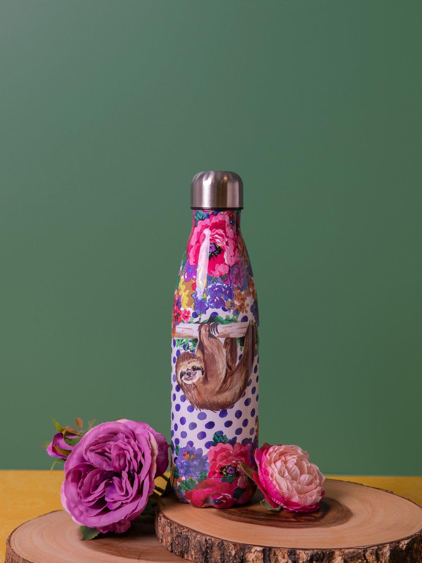 Product photograph of Mikasa Mk Wild At Heart Water Bottle Sloth from very.co.uk