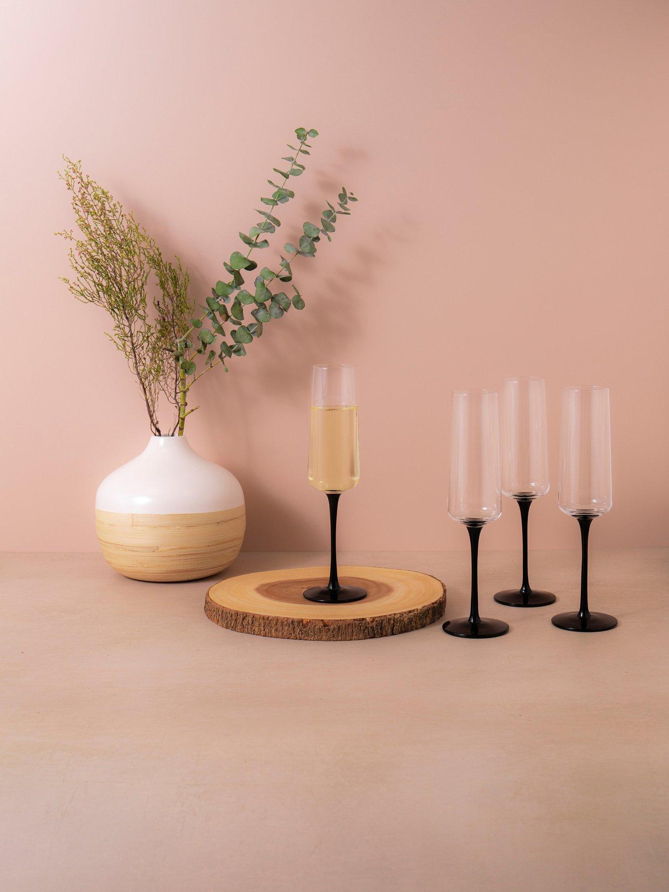 undefined Palermo Set of 4 Champagne Flute Glasses