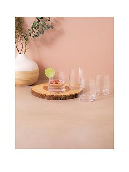 Product photograph of Mikasa Mk Palermo Stemless Glass 4pc from very.co.uk