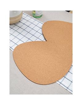 Product photograph of Mikasa Mk Pebble Placemat Set Of 4 Cork from very.co.uk