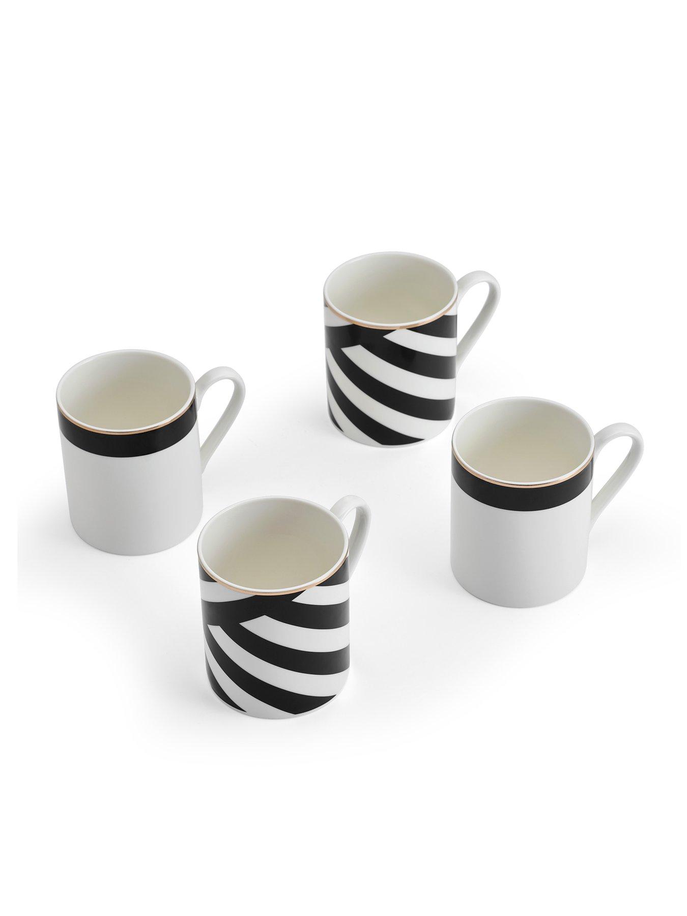 Image 4 of 5 of Mikasa Luxe Deco China Mugs &ndash; Set of 4